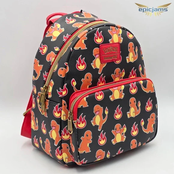 Loungefly Pokemon Charmander Flames Mini Backpack - Picture 2 of 5